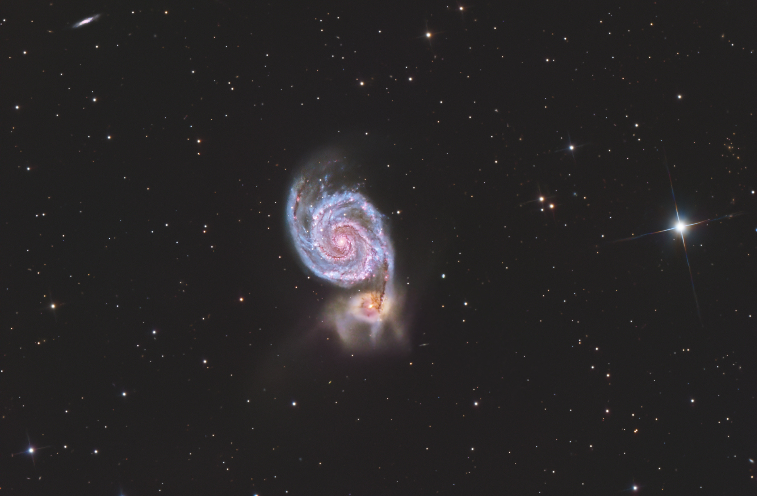 Галактиката „Водовъртеж“ (M51)
